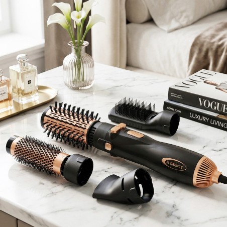 Pack Brosse cheveux Rotatif 5en1 - Florence HK438
