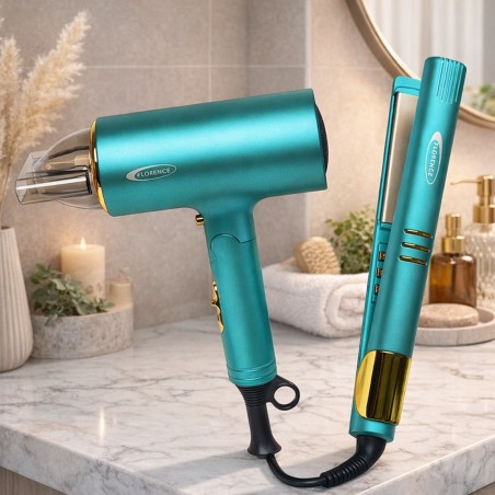 Séche cheveux 2200W + Lisseur 250W - Florence HK-383