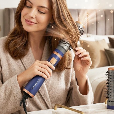 Coffret Brosse 1000W 2en1 Bleu - Lexical LAS-5220-6