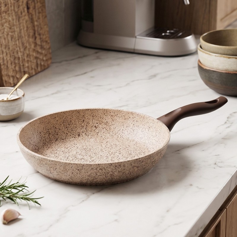 Poêle en Granite 24 cm Manche Isolante - Falez