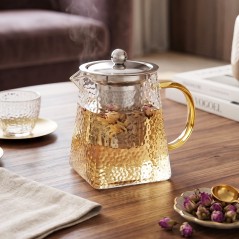 Théière en Verre 500ML avec Infuseur Inox