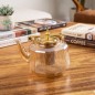Théière en Verre 1000ML Martelée Miel