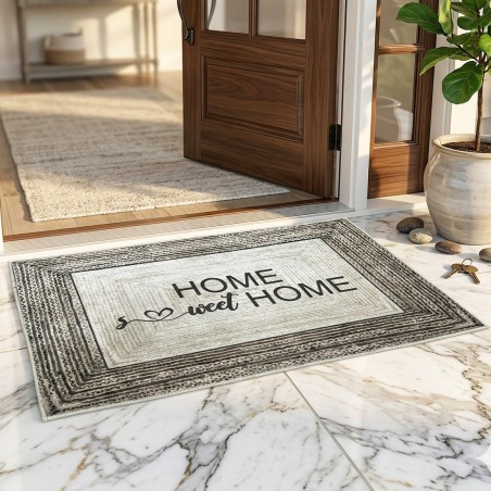 Tapis d’Entrée 70x49 cm en Fibre Synthétique