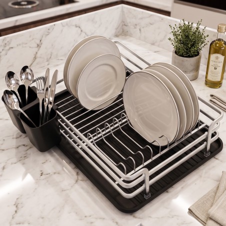 Égouttoir à Vaisselle 1 Niveau en Aluminium