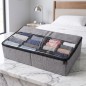 Boîte de Rangement Sous Lit avec Compartiments
