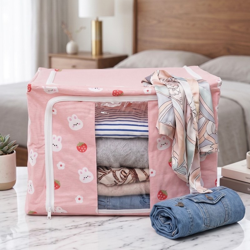 Sac de Rangement Pliable avec Fermeture