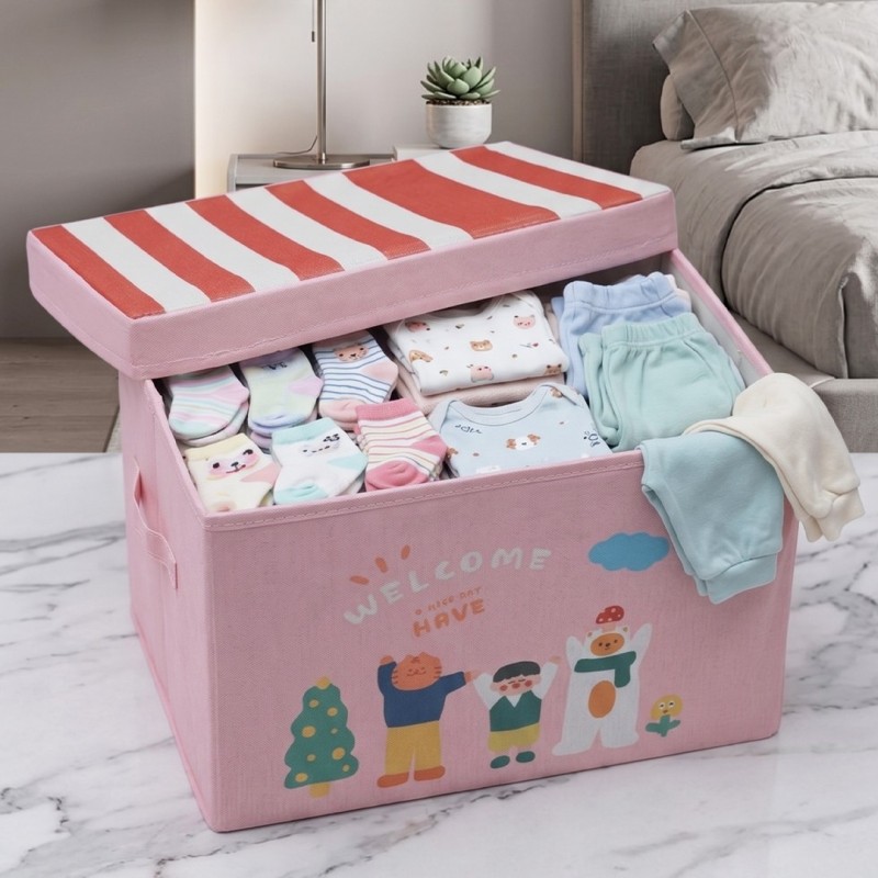 Boîte de Rangement Enfant avec Couvercle