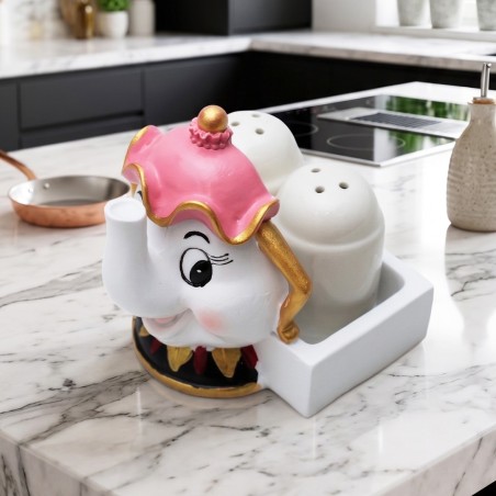 Salière & Poivrière avec Support – Design Éléphant