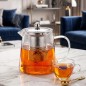 Théière en Verre 550ML avec Infuseur Inox