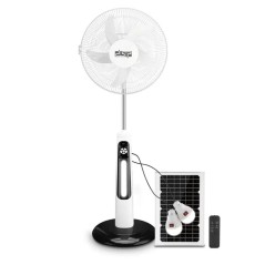 Ventilateur Solaire Intelligent 3en1 30W Blanc - DSP KD3093