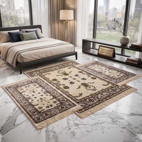 Tapis Chambre à Coucher 3 Pièces en Soie – SAMAR KAND 1003A