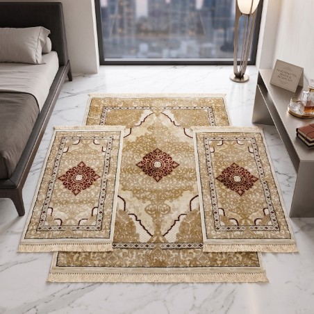 Tapis Chambre à Coucher 3 Pièces en Soie – SAMAR KAND 1005A