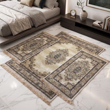 Tapis Chambre à Coucher 3 Pièces en Soie – SAMAR KAND 1001B