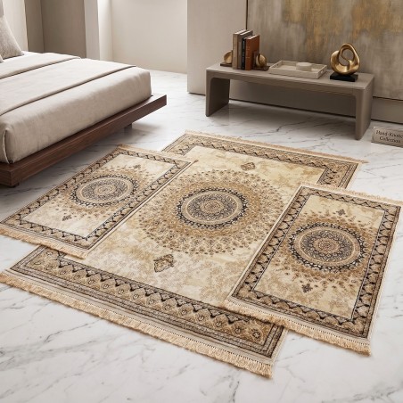 Tapis Chambre à Coucher 3 Pièces en Soie  – SAMAR KAND 1006A