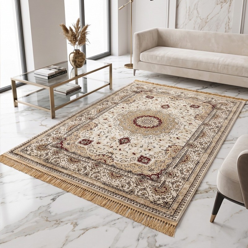 Tapis Salon en Soie 160x210 cm Ayma- SAMAR KAND 1002A