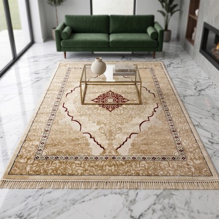 Tapis Salon en Soie 200x260 cm Ayma- SAMAR KAND 1005A
