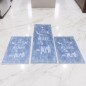 Set de 3 Tapis de Cuisine Antidérapants - Gris Kitchen Set de 3 Tapis de Cuisine Antidérapants - Gris Kitchen