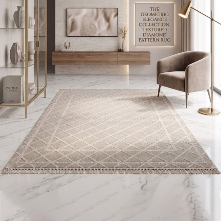 Tapis Salon en Nœuds 200x260 cm - TANIT S003A
