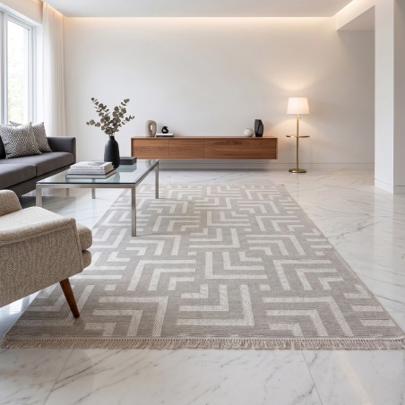 Tapis Salon en Nœuds 200x260 cm - TANIT S010A