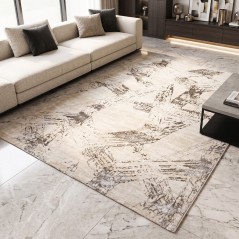 Tapis Salon en Laine 200x260 cm Bronze - Elissa 0535A
