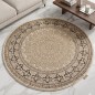 Tapis Salon Rond en Soie 150x150 cm Ayma- SAMAR KAND 1003B Tapis Salon Rond en Soie 150x150 cm Ayma- SAMAR KAND 1003B