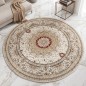 Tapis Salon Rond en Soie 150x150 cm Ayma- SAMAR KAND 1002A Tapis Salon Rond en Soie 150x150 cm Ayma- SAMAR KAND 1002A