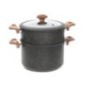 Batterie de cuisine 53 pièces granite Noir - Falez