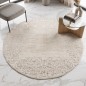 Tapis Salon Rond en Laine 150x150 cm Bronze V/V - Elissa 0571A Tapis Salon Rond en Laine 150x150 cm Bronze V/V - Elissa 0571A