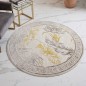 Tapis Salon Rond en Laine 150x150 cm - Elissa 0850A Tapis Salon Rond en Laine 150x150 cm - Elissa 0850A