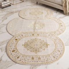 Tapis Chambre à Coucher 3 Pièces en Laine G/V- ELISSA 0849B