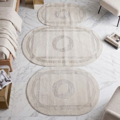 Tapis Chambre à Coucher 3 Pièces en Laine Bronze - ELISSA 0537A