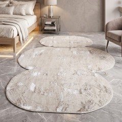 Tapis Chambre à Coucher 3 Pièces en Laine Bronze - ELISSA 0535A