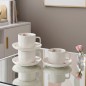 Service à Café au Lait en Porcelaine 12 Pièces