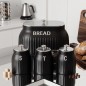 Set Boîte à Pain en Métal avec 3 Bocaux Set Boîte à Pain en Métal avec 3 Bocaux