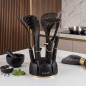 Set d’Ustensiles de Cuisine 7 Pièces en Silicone avec Support Set d’Ustensiles de Cuisine 7 Pièces en Silicone avec Support