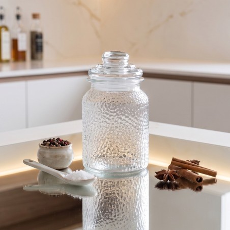 Bocal de Conservation en Verre 900 ML avec Couvercle