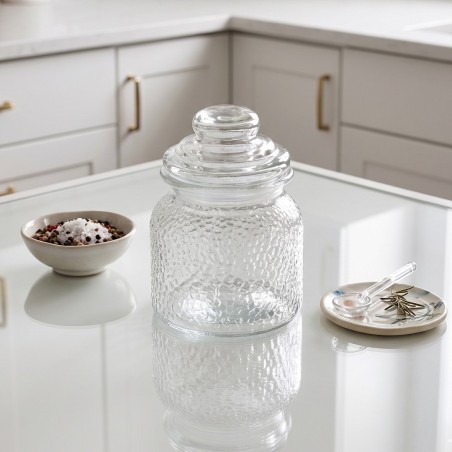 Bocal de Conservation en Verre 600 ML avec Couvercle