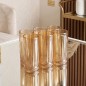 Lot de 6 Verres à Jus en Verre Ambré