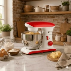 Robot Pétrin 8L 2000W 6 Vitesses Rouge - Florence SM-1559-5