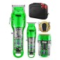 Kit Tondeuse & Rasoir 8W 3EN1 Professionnel Vert - DSP 80105