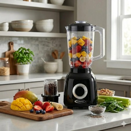 Blender 2in1 1,5L 1000W Noir - Florence R-2822