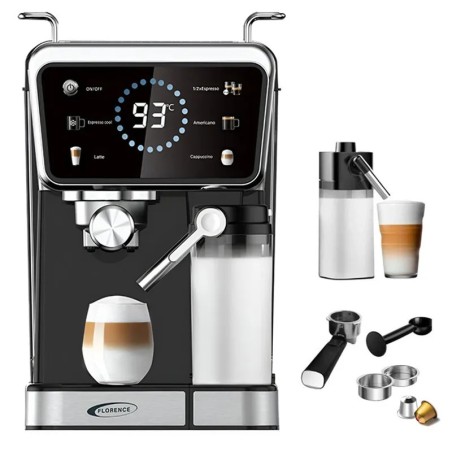 Machine a Café Expresso 1350W Capsule 5En1 - Florence HK-429
