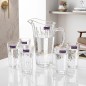 Service à eau 7 Pièces Avec Carafe en Verre Service à eau 7 Pièces Avec Carafe en Verre