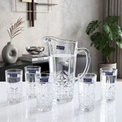 Service à eau 7 Pièces Avec Carafe en Verre