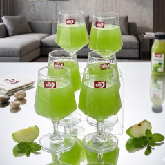 Service de Verres à Jus en Verre 6 Pièces