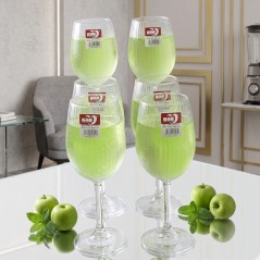 Service de Verres à Jus en Verre 6 Pièces
