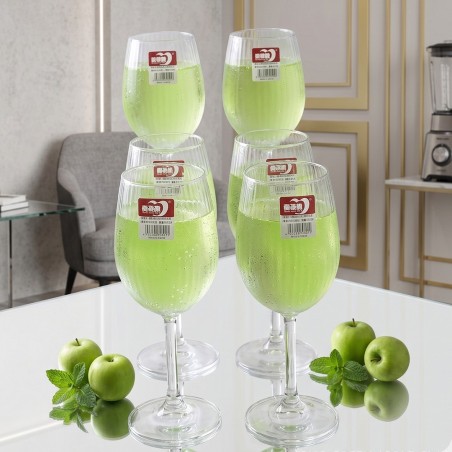 Service de Verres à Jus en Verre 6 Pièces