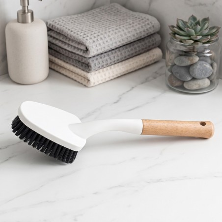 Brosse de Nettoyage avec Manche Effet Bois