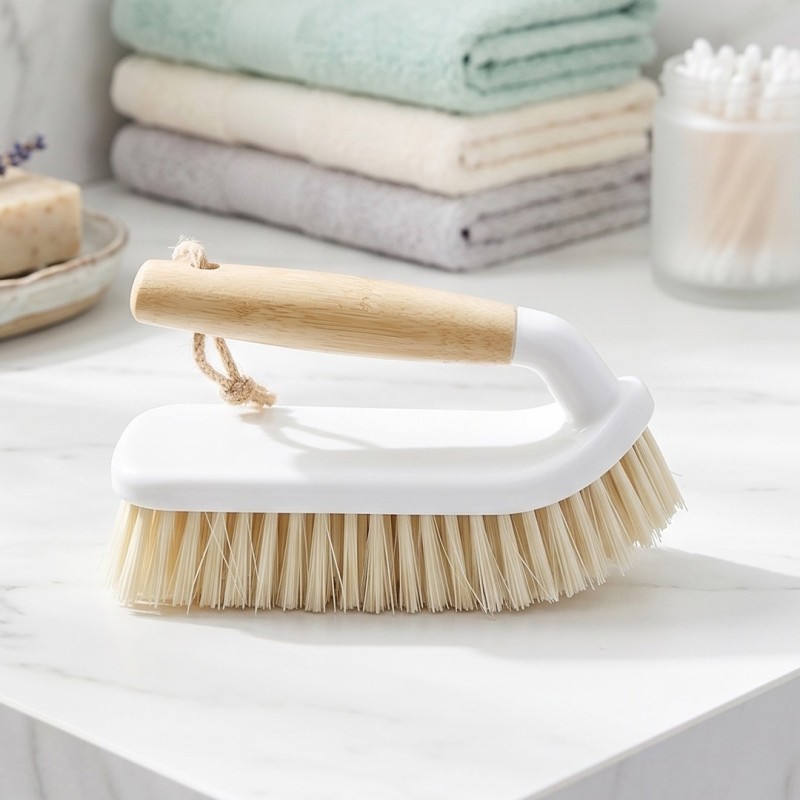 Brosse de Nettoyage avec Poignée Effet Bois