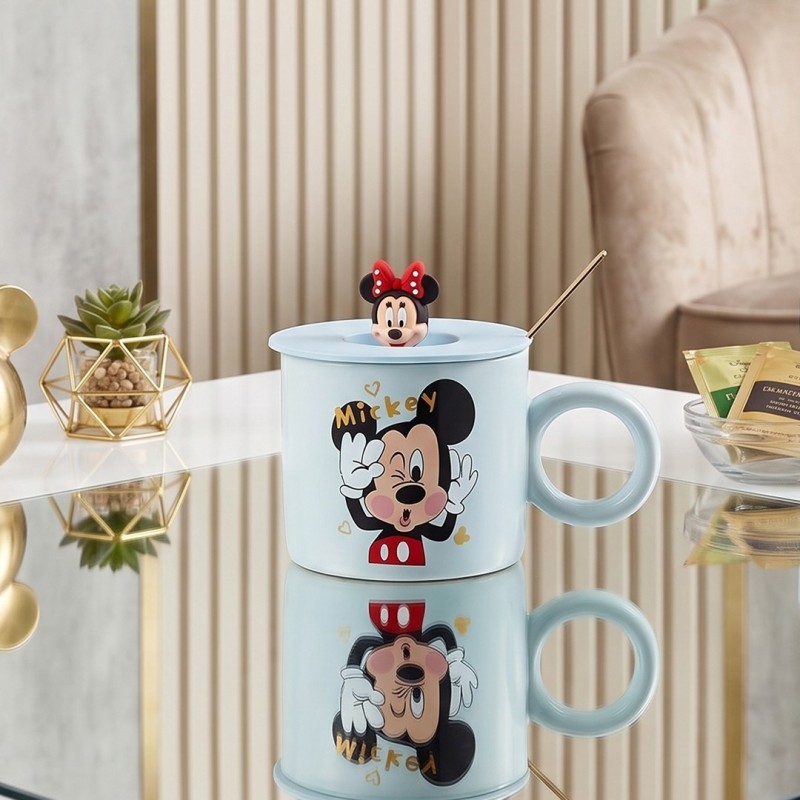 Mug Enfant Mickey avec Couvercle et Cuillère